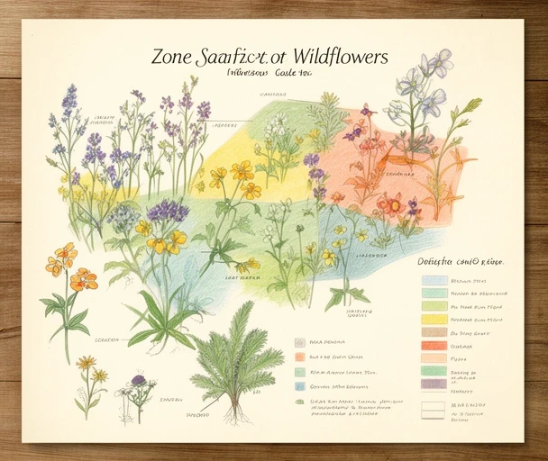 Flower field zone map