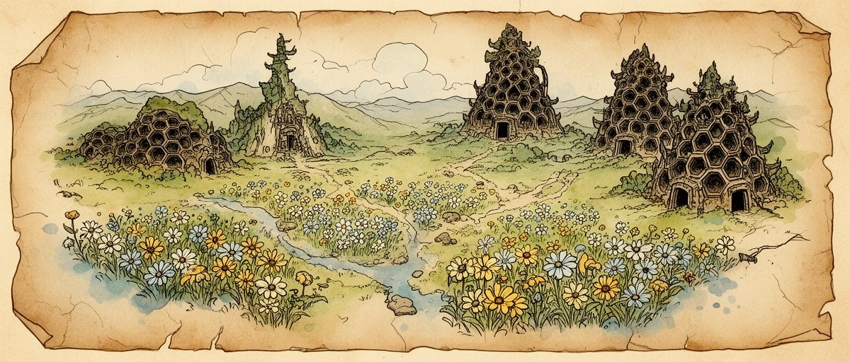 Map of the hive territories