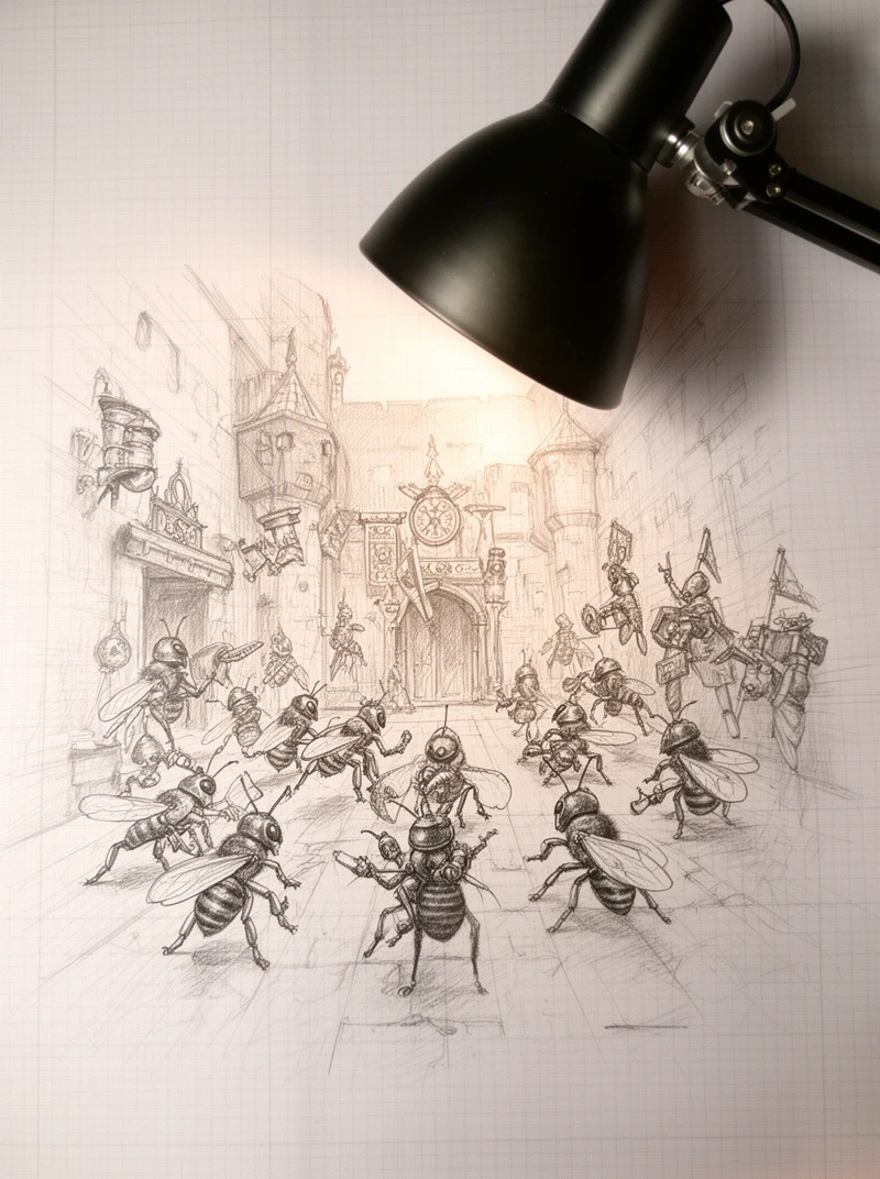 Bee kingdom concept sketch